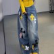 [홍콩명품.Chrome Hearts] 크롬하츠 25SS 로고 여성 오버핏 데님 팬츠 진 청바지, BM22183, JL, 레플리카의류,미러급사이트