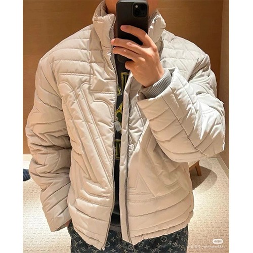 [홍콩명품.LOUIS VUITTON] 루이비통 25SS 로고 패턴 카라 솜패딩 자켓 (3컬러), BM22204, KB, 레플리카의류,미러급사이트