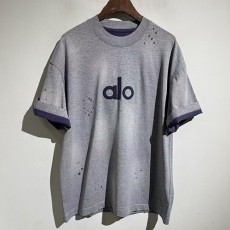 [홍콩명품.ALO YOGA] 알로요가 25SS 로고 자수 워싱 반팔 티셔츠 (2컬러), BM22279, X2, 레플리카의류,미러급사이트