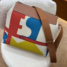 [홍콩명품.Hermes] 에르메스 25SS 로고 패턴 캔버스 레더 가죽 토트백 핸드백 (화이트-브라운), BGM5127, H3, 홍콩명품가방,명품쇼핑몰,크로스백,핸드백,구매대행