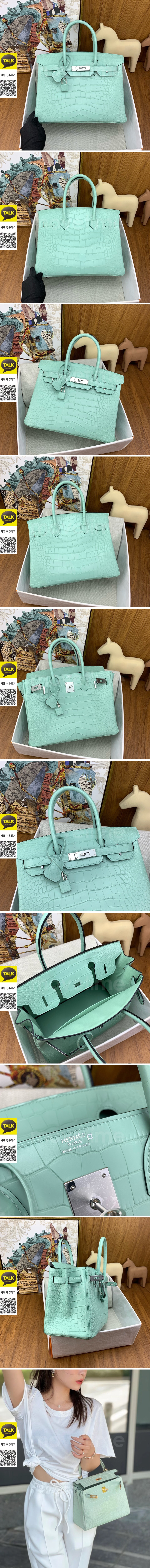 [홍콩명품.Hermes] 에르메스 25SS 로고 Birkin30 악어가죽 토트백 핸드백, BGM5130, H3, 홍콩명품가방,명품쇼핑몰,크로스백,핸드백,구매대행