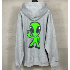 [홍콩명품.BALENCIAGA] 발렌시아가 25SS 로고 Hithg There+Dripley 후드 집업 자켓 (그레이), BM22325, KK, 레플리카의류,미러급사이트