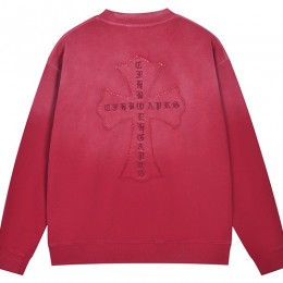 [홍콩명품.Chrome Hearts] 크롬하츠 25SS 로고 자수 워싱 맨투맨 티셔츠 (2컬러), BM22345, KK, 레플리카의류,미러급사이트