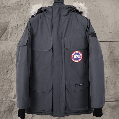 [홍콩명품.CANADA GOOSE] 캐나다구스 25SS 로고 후드 파카 패딩자켓 (다크그레이), BM22359, KK, 레플리카의류,미러급사이트