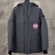 [홍콩명품.CANADA GOOSE] 캐나다구스 25SS 로고 후드 파카 패딩자켓 (다크그레이), BM22359, KK, 레플리카의류,미러급사이트