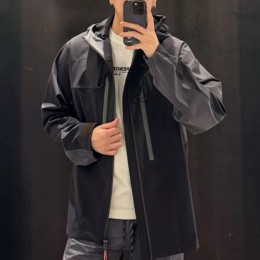 [홍콩명품.MONCLER] 몽클레어 25SS 로고 GRENOBLE 후드 바람막이 자켓 (블랙), BM22373, SS, 레플리카의류,미러급사이트