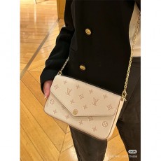 [홍콩명품.LOUIS VUITTON] 루이비통 25SS 로고 모노그램 레더 가죽 크로스백 (화이트), BGM5146, 홍콩명품가방,명품쇼핑몰,크로스백,핸드백,구매대행