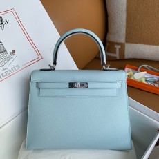 [홍콩명품.Hermes] 에르메스 25SS 로고 Kelly 25 토트백 핸드백 (스카이블루-은장), BGM5204, 홍콩명품가방,명품쇼핑몰,크로스백,핸드백,구매대행