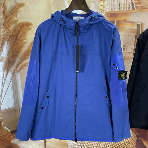 [홍콩명품.Stone Island] 스톤아일랜드 25SS 로고 탈부착 후드 바람막이 자켓 (2컬러), BM22400, ST1, 레플리카의류,미러급사이트