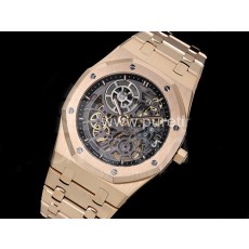 [홍콩명품시계.AUDEMARS PIGUET] 오데마피게 로얄오크 16204 로즈골드 스켈레톤 다이얼