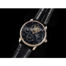 [홍콩명품시계. BLANCPAIN] 블랑팡 빌레레 파워리저브 로즈골드 투어빌론 블랙 다이얼