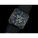 [홍콩명품시계. Bell&Ross] 벨앤로스 BR03-92 자이로컴퍼스 블랙 세라믹 나침판 다이얼
