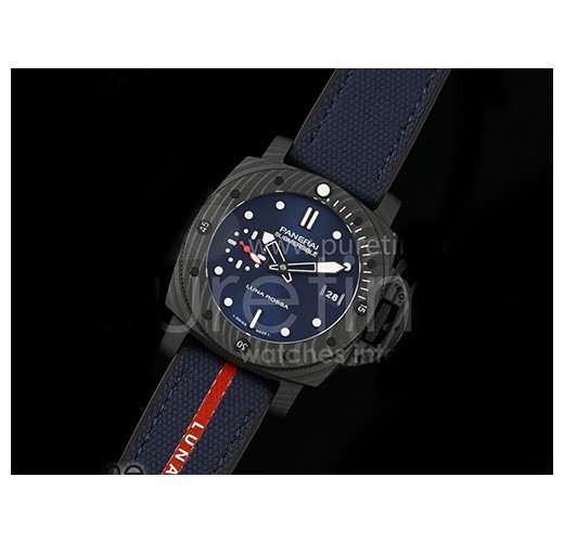 [홍콩명품시계.PANERAI] 파네라이 팸1563 Submersible Luna Rossa 42mm 블루 다이얼
