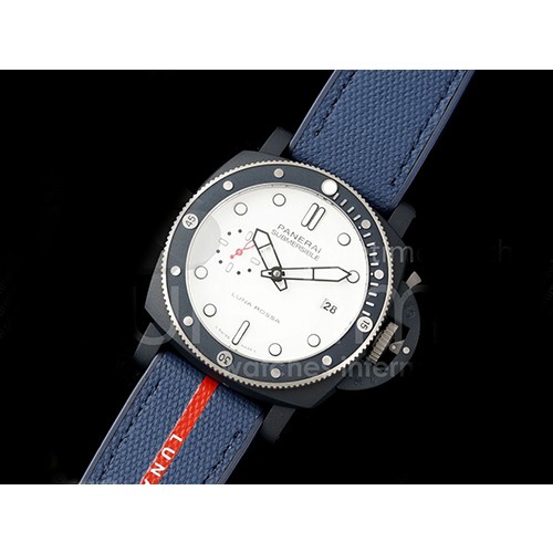[홍콩명품시계.PANERAI] 파네라이 팸1543 Submersible 44mm 화이트 다이얼