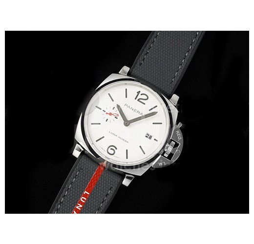 [홍콩명품시계.PANERAI] 파네라이 팸1381 Luminor Due Luna Rossa 42mm 화이트 다이얼