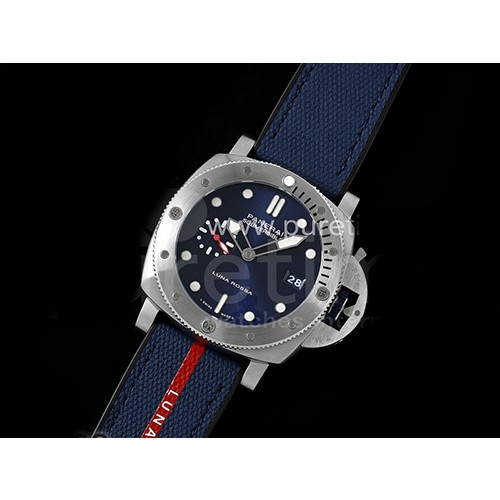 [홍콩명품시계.PANERAI] 파네라이 팸1391 Luna Rossa Submersible 블루 다이얼