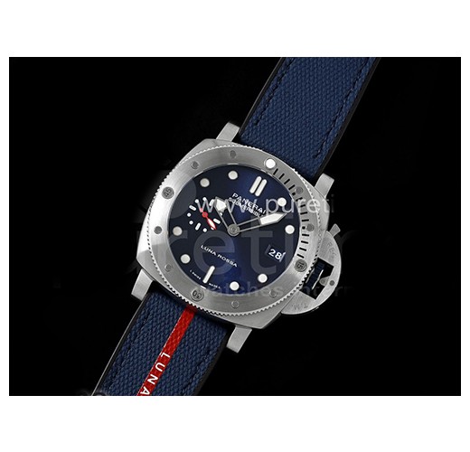 [홍콩명품시계.PANERAI] 파네라이 팸1391 Luna Rossa Submersible 블루 다이얼