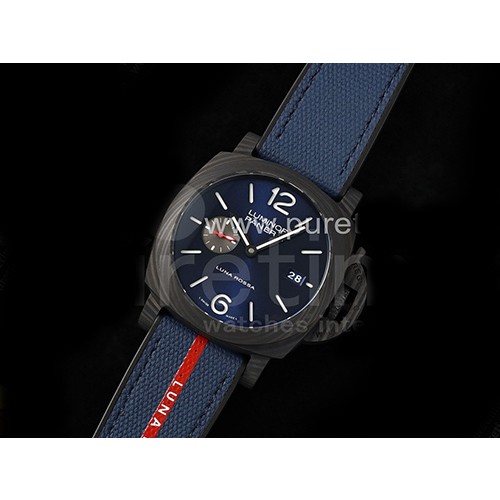 [홍콩명품시계.PANERAI] 파네라이 팸1529 Luna Rossa Carbotech 블루 다이얼