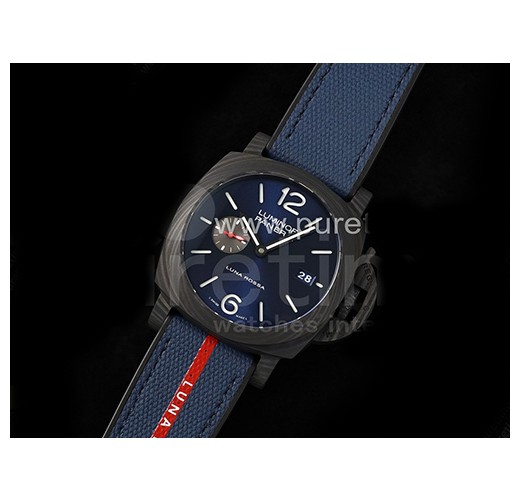 [홍콩명품시계.PANERAI] 파네라이 팸1529 Luna Rossa Carbotech 블루 다이얼