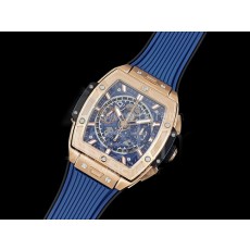 [홍콩명품시계.HUBLOT] 휴블럿 빅뱅 스프릿 로즈골드 티타늄 베젤 스켈레톤 다이얼