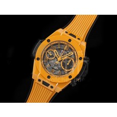 [홍콩명품시계.HUBLOT] 휴블럿 빅뱅 유니코 42mm 오렌지 세라믹 베젤 스켈레톤 다이얼