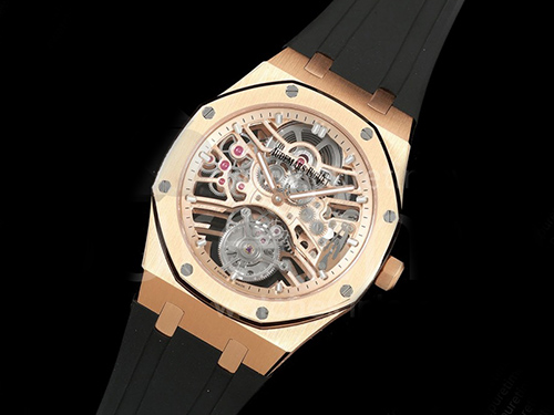[홍콩명품시계.AUDEMARS PIGUET] 오데마피게 로얄오크 로즈골드 26735 투어빌론 스켈레톤 다이얼