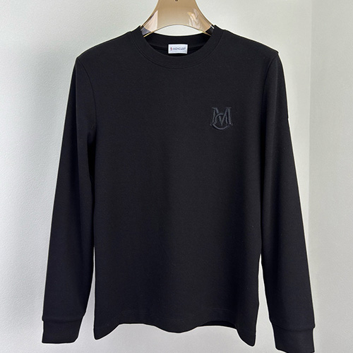 [홍콩명품.MONCLER] 몽클레어 25SS 로고 자수 긴팔 티셔츠 (3컬러), BM22455, JQ, 레플리카의류,미러급사이트