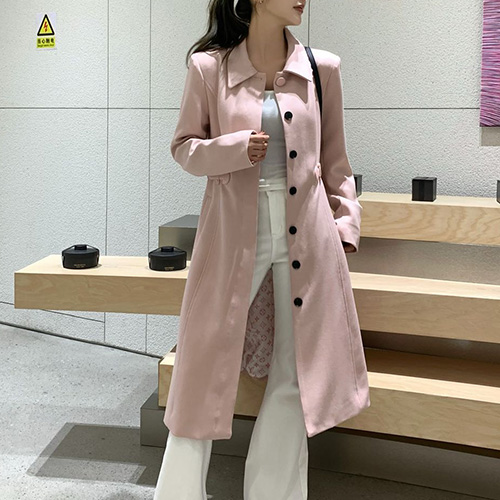 [홍콩명품.LOUIS VUITTON] 루이비통 25SS 로고 여성 카라 롱 코트 자켓 (2컬러), BM22499, MC, 레플리카의류,미러급사이트