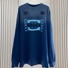 [홍콩명품.Gucci] 구찌 25SS 로고 프린트 긴팔 티셔츠 (블루), BM22524, G5, 레플리카의류,미러급사이트