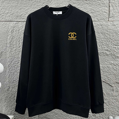 [홍콩명품.CHANEL] 샤넬 25SS 로고 자수 맨투맨 티셔츠 (블랙), BM22531, G5, 레플리카의류,미러급사이트