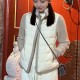 [홍콩명품.Loro Piana] 로로피아나 25SS 로고 여성 레이어드 구스다운 패딩 자켓 (아이보리), BM22622, KSM, 레플리카의류,미러급사이트