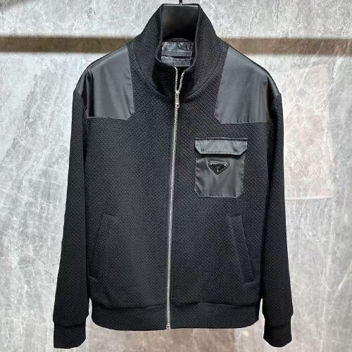 [홍콩명품,PRADA] 프라다 25SS 삼각로고 봄버 자켓 (블랙), BM22637, KSM, 레플리카의류,미러급사이트