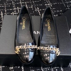 [홍콩명품.CHANEL] 샤넬 25SS 로고 여성 레더 가죽 단화 구두 (블랙), SE5564, GHS, 명품스니커즈,운동화,구두,로퍼,하이탑,신발