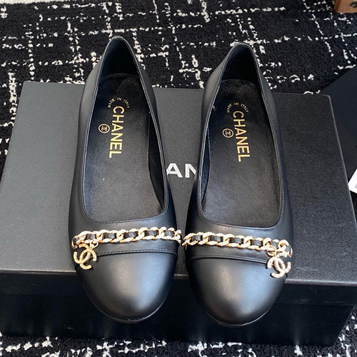 [홍콩명품.CHANEL] 샤넬 25SS 로고 여성 레더 가죽 단화 구두 (블랙), SE5566, GHS, 명품스니커즈,운동화,구두,로퍼,하이탑,신발