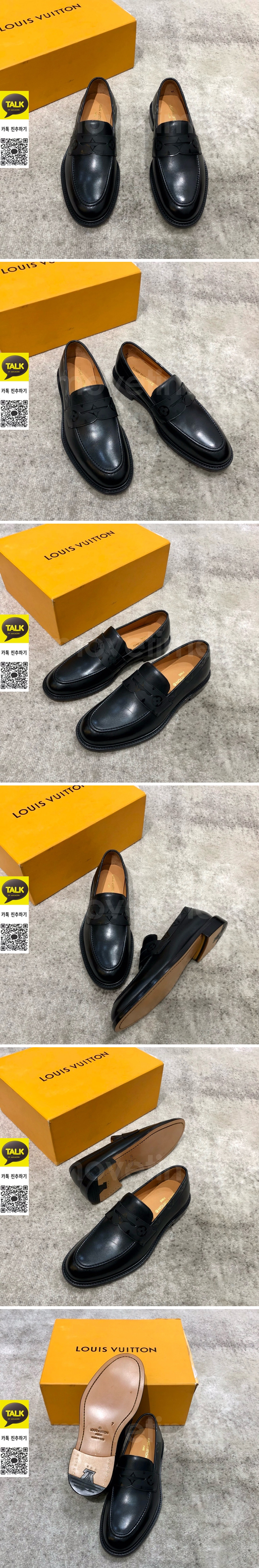 [홍콩명품.LOUIS VUITTON] 루이비통 25SS 로고 레더 가죽 로퍼 구두 (블랙), SE5637, S3, 명품스니커즈,운동화,구두,로퍼,하이탑,신발 상세이미지 2