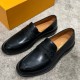 [홍콩명품.LOUIS VUITTON] 루이비통 25SS 로고 레더 가죽 로퍼 구두 (블랙), SE5637, S3, 명품스니커즈,운동화,구두,로퍼,하이탑,신발