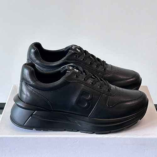 [홍콩명품.BERLUTI] 벨루티 25SS 로고 레더 가죽 스니커즈 운동화 (블랙), SE5649, S3, 명품스니커즈,운동화,구두,로퍼,하이탑,신발