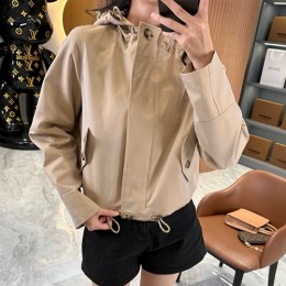 [가격문의][홍콩명품.Burberry] 버버리 25SS 로고 여성 후드 울 쇼트 자켓 (버버리), BM22735, JL, 레플리카의류,미러급사이트