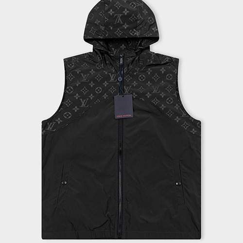 [가격문의][홍콩명품.LOUIS VUITTON] 루이비통 25SS 로고 모노그램 후드 조끼 베스트 (2컬러), BM22737, G5, 레플리카의류,미러급사이트