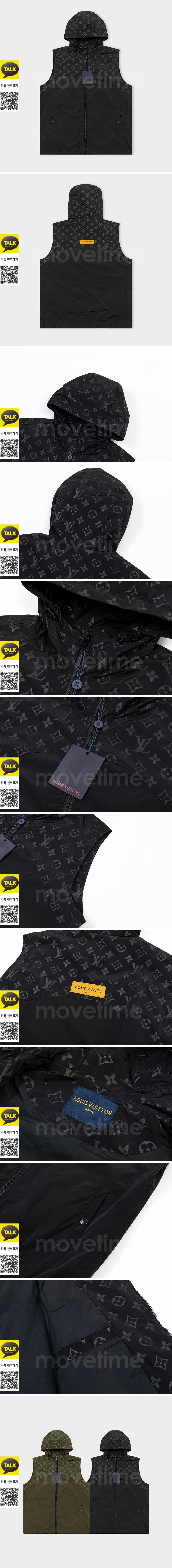 [가격문의][홍콩명품.LOUIS VUITTON] 루이비통 25SS 로고 모노그램 후드 조끼 베스트 (2컬러), BM22737, G5, 레플리카의류,미러급사이트