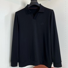 [가격문의][홍콩명품.Loro Piana] 로로피아나 25SS 로고 자수 카라 폴로 긴팔 티셔츠 (블랙), BM22740, G5, 레플리카의류,미러급사이트
