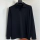 [가격문의][홍콩명품.Loro Piana] 로로피아나 25SS 로고 자수 카라 폴로 긴팔 티셔츠 (블랙), BM22740, G5, 레플리카의류,미러급사이트