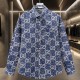 [홍콩명품.Gucci] 구찌 25SS 로고 GG수프림 데님 남방 셔츠, BM22741, G5, 레플리카의류,미러급사이트