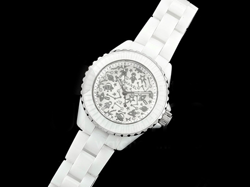 [홍콩명품.CHANEL] 샤넬 J13 33mm 화이트 세라믹 카툰 다이얼 쿼츠/밧데리 여자시계 여성용