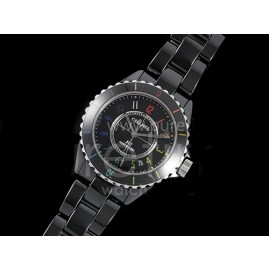 [홍콩명품.CHANEL] 샤넬 J13 38mm 블랙 세라믹 베젤 블랙 다이얼