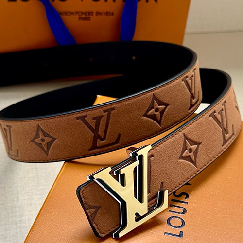 [홍콩명품.LOUIS VUITTON] 루이비통 25SS 로고 모노그램 Initiales 레더 가죽 리버서블 벨트 (2컬러-3버클), 3.4cm, BT1463, 명품레플리카,인터넷쇼핑몰,남자명품,해외직구