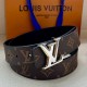 [홍콩명품.LOUIS VUITTON] 루이비통 25SS 로고 모노그램 Aerogram 레더 가죽 리버서블 벨트 (브라운-3버클), 3.4cm, BT1465, 명품레플리카,인터넷쇼핑몰,남자명품,해외직구