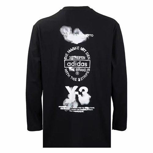 [홍콩명품.Y3] 요지야마모토 25SS 로고 프린트 긴팔 티셔츠 (2컬러), BM22771, X2, 레플리카의류,미러급사이트