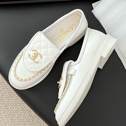 [홍콩명품.CHANEL] 샤넬 25SS 로고 여성 레더 가죽 구두 로퍼 (3컬러), SE5739, GHS, 명품스니커즈,운동화,구두,로퍼,하이탑,신발