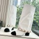 [홍콩명품.CHANEL] 샤넬 25SS 로고 여성 레더 가죽 5.5cm 굽 구두 부츠 (화이트), SE5745, GHS, 명품스니커즈,운동화,구두,로퍼,하이탑,신발
